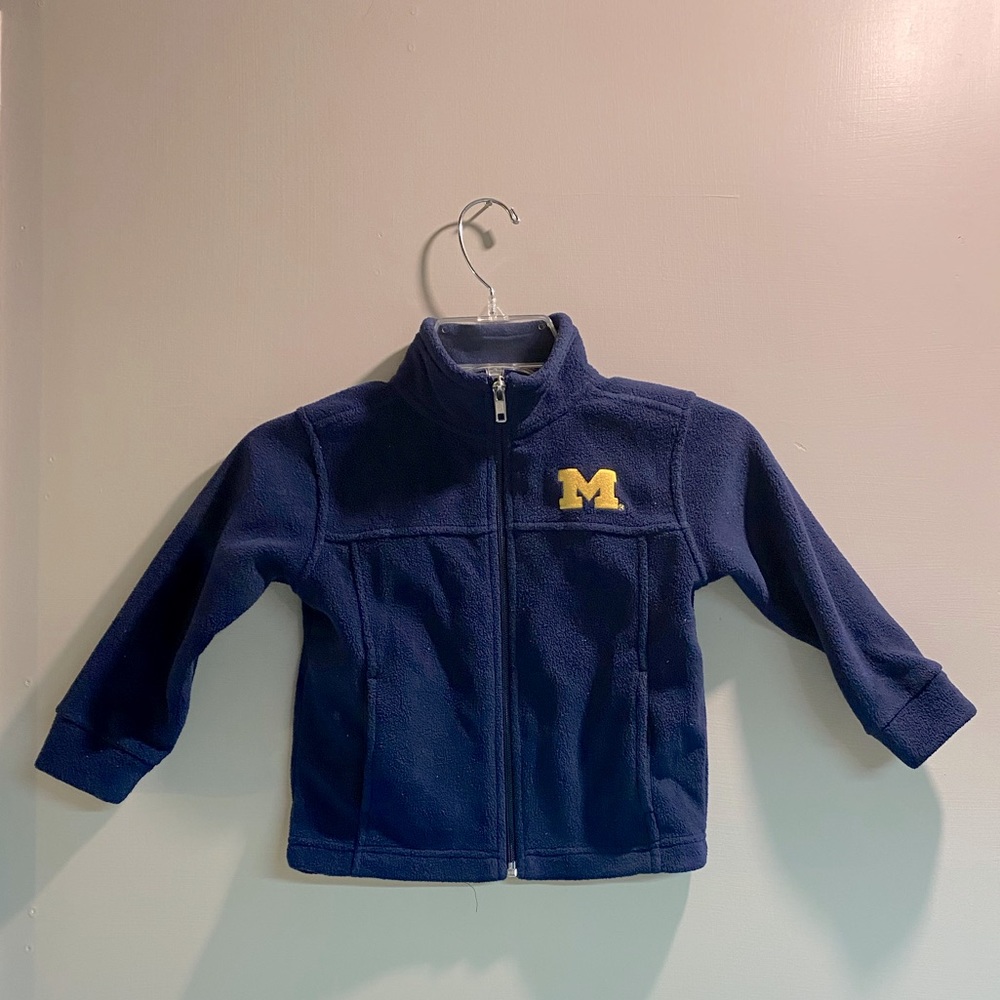 Kids Navy Blue Fleece Jacket